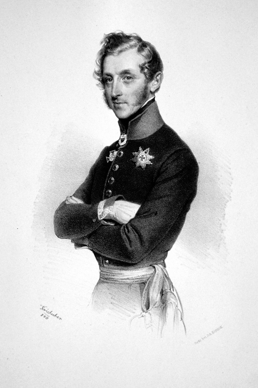 Friedrich Hannibal Thurn-Taxis Litho alkotó: Josef Kriehuber