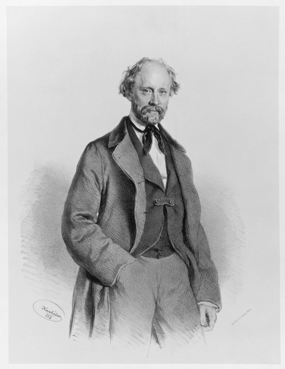 Friedrich Hebbel alkotó: Josef Kriehuber