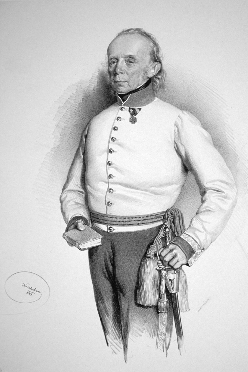 Friedrich Hochenegg Litho alkotó: Josef Kriehuber