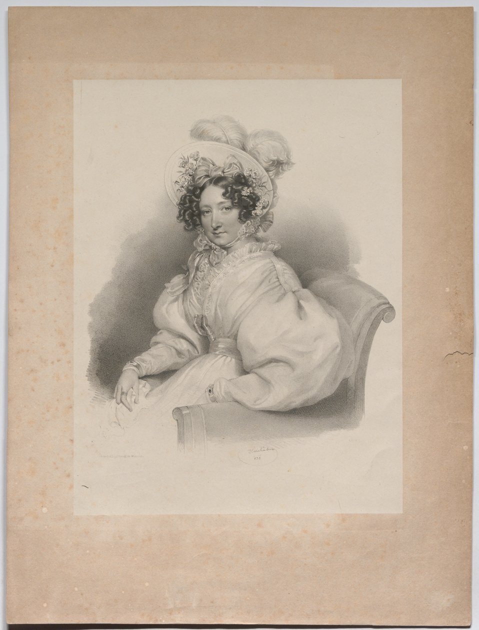 Gabrielle Auersperg, született Lobkowitz alkotó: Josef Kriehuber