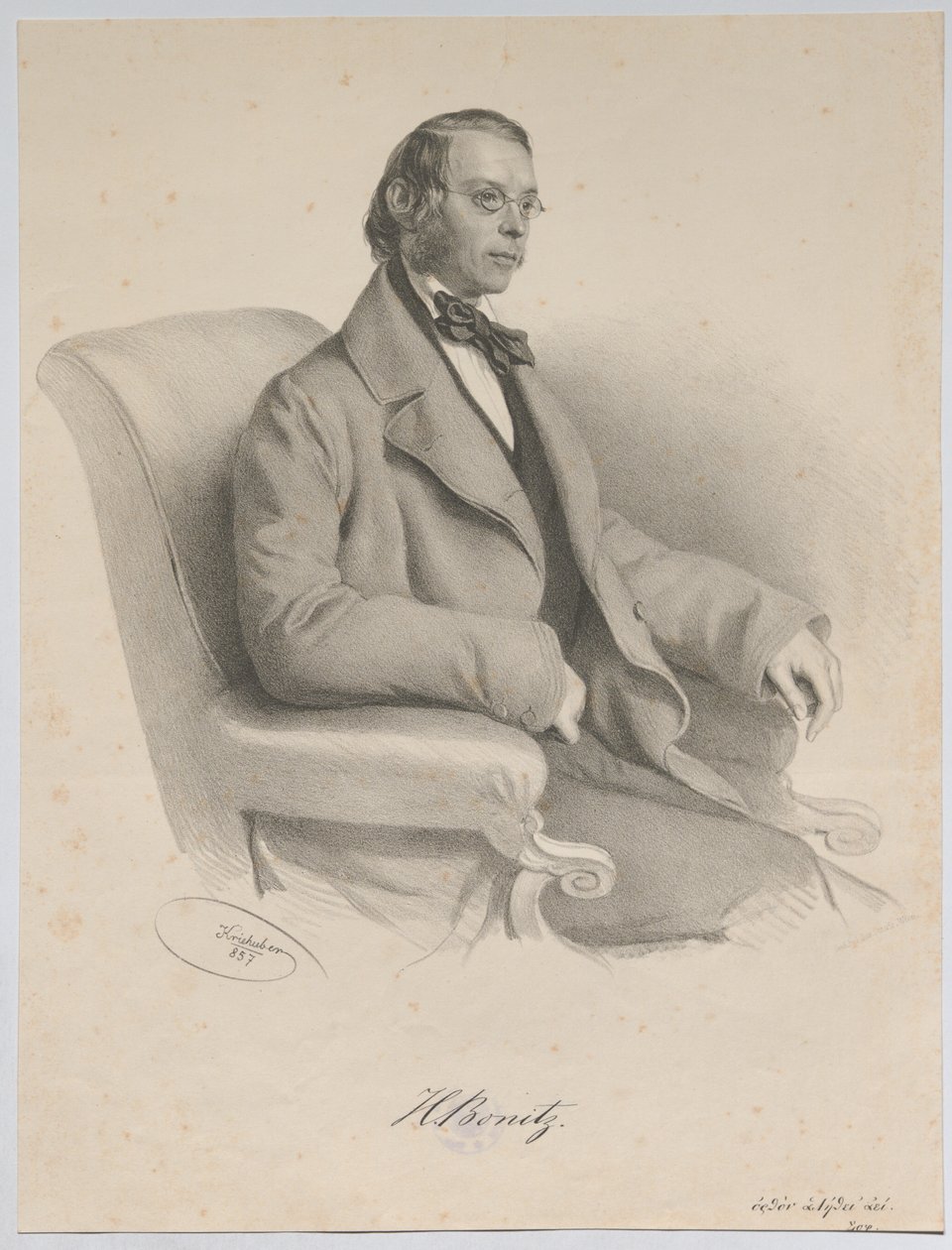 H. Bonitz alkotó: Josef Kriehuber