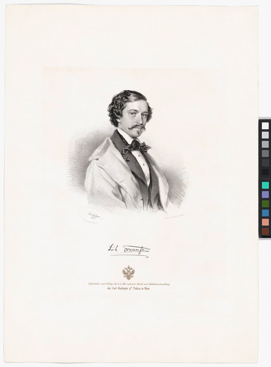 Johann Strauss (fiú) alkotó: Josef Kriehuber