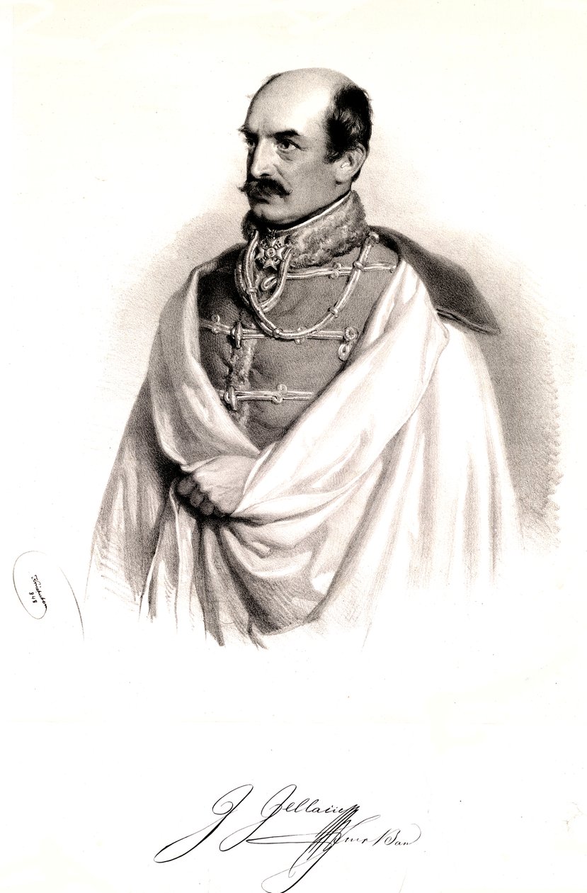Josef Jellacic 1848 alkotó: Josef Kriehuber