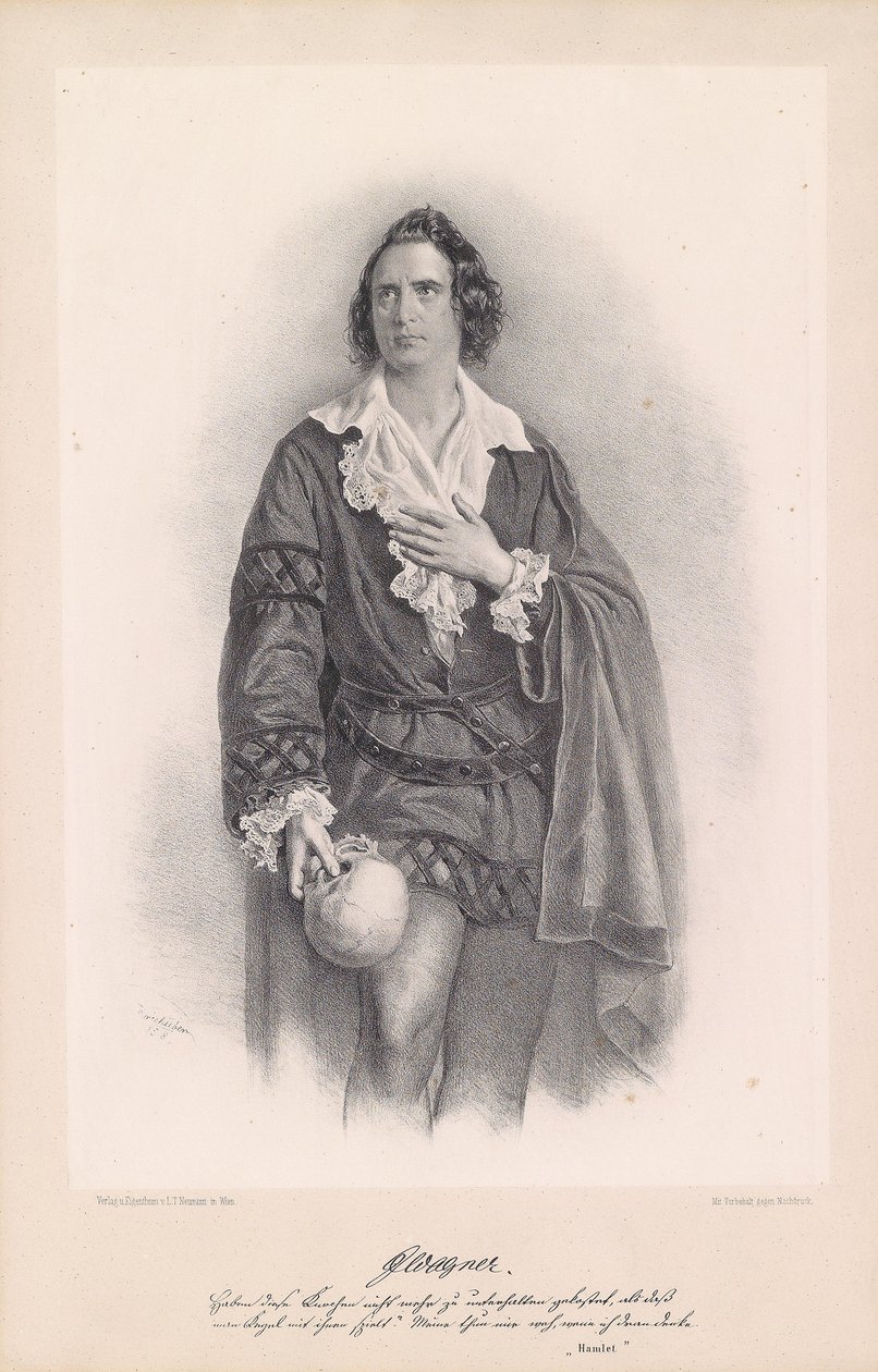 Joseph Wagner és Hamlet alkotó: Josef Kriehuber