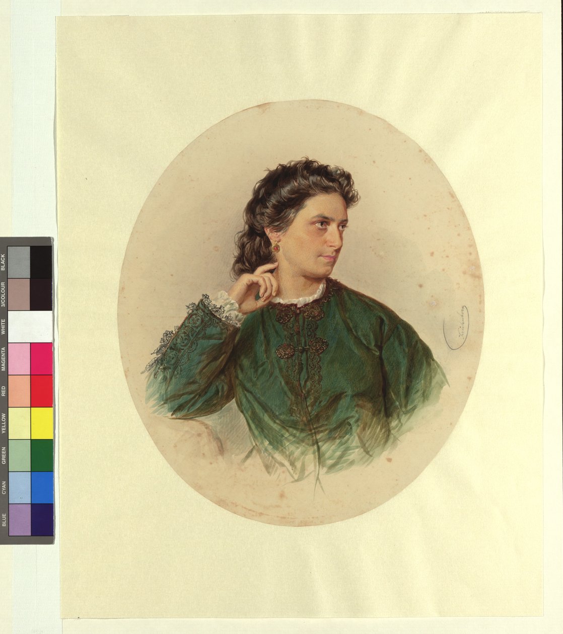 Karoline () Jagemann, Ferdinand Jagemann festőművész nővére. alkotó: Josef Kriehuber