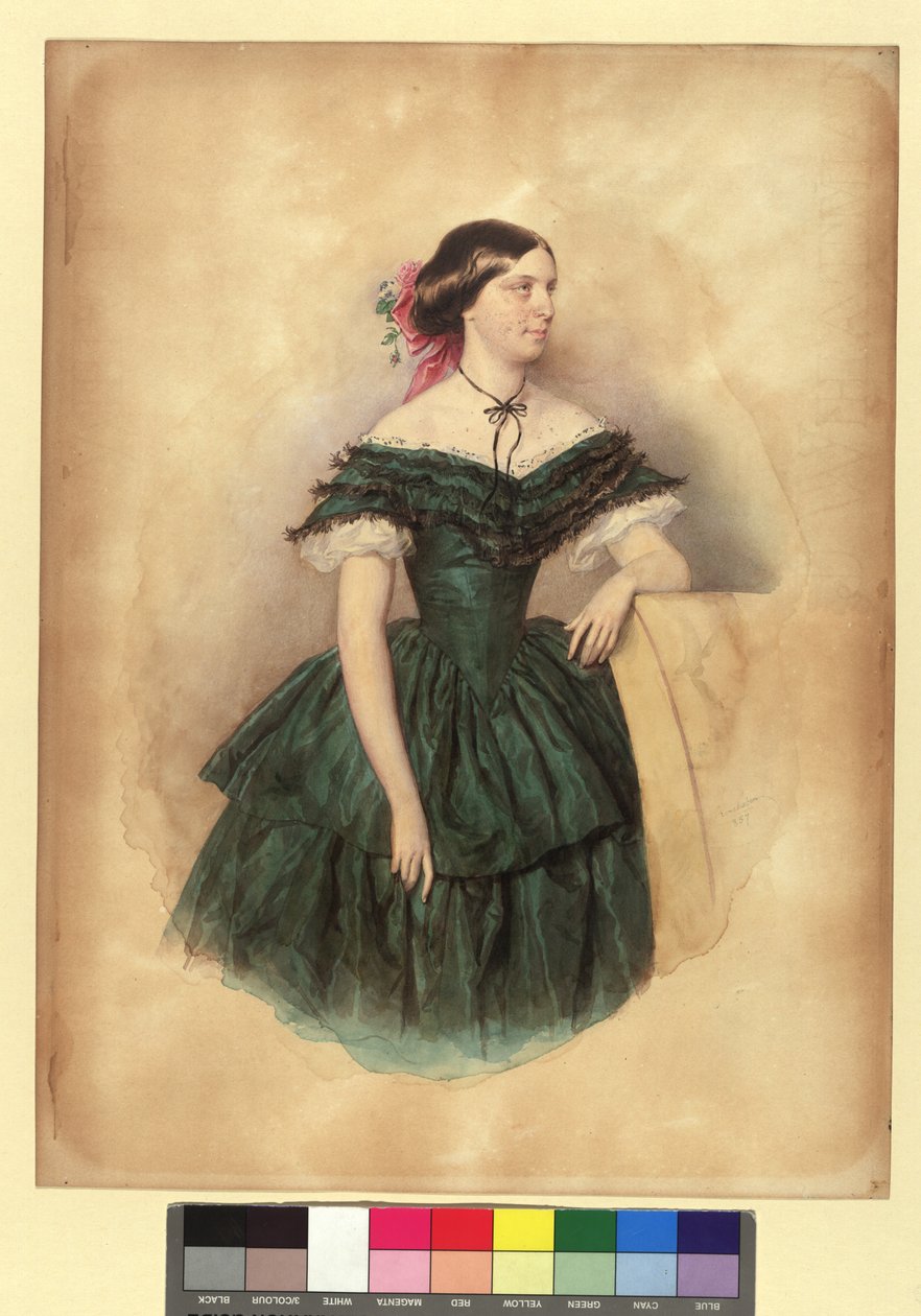 Violetta von Schmerling, házasság után Bienerth alkotó: Josef Kriehuber