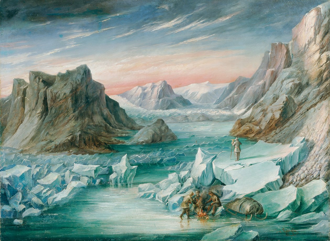 Német Északi-sark-expedíció Kelet-Grönlandra 1869 alkotó: Josef Langl