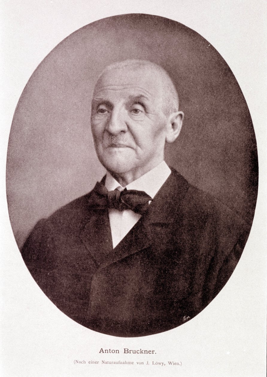 Anton Bruckner osztrák zeneszerző és orgonaművész (1824-1896). alkotó: Josef Löwy