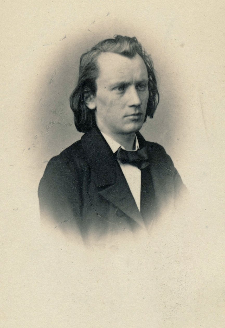 Johannes Brahms zeneszerző portréja 1833-1897, kb. 1863. alkotó: Josef Löwy