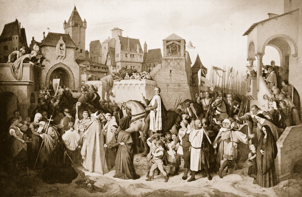VI. Lipót belép Bécsbe, 1219 alkotó: Josef Mathias Trenkwald