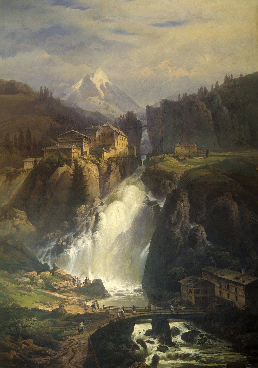 Bad Gastein kilátása alkotó: Josef Matěj Navrátil