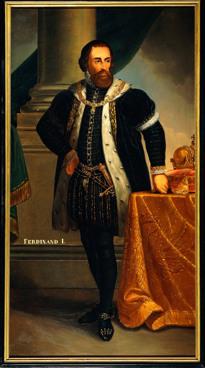 Habsburg I. Ferdinánd portréja (Alcala de Henares alkotó: Josef and Mayrhofer Friedrich Kiss