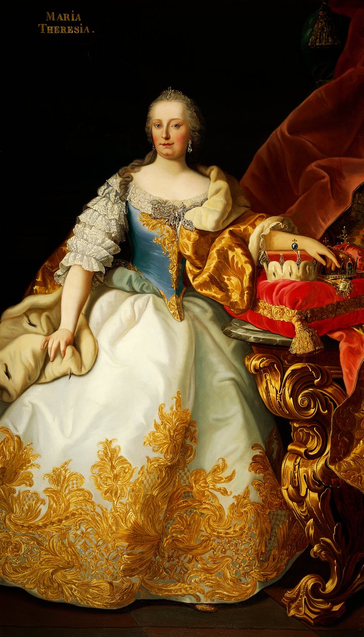 Ausztriai Mária Terézia portréja (Bécs alkotó: Josef and Mayrhofer Friedrich Kiss
