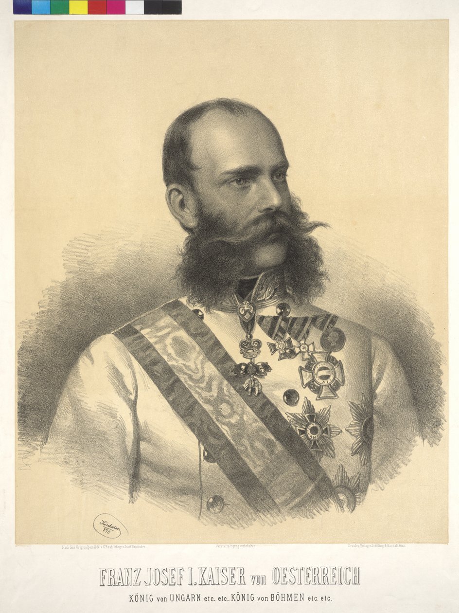 I. Ferenc József osztrák császár alkotó: Josef Nikolaus Kriehuber