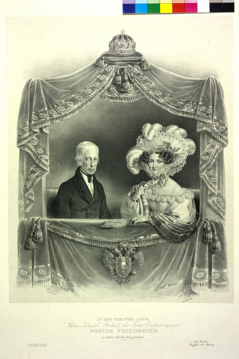 II. Ferenc A színházi páholyban alkotó: Josef Nikolaus Kriehuber