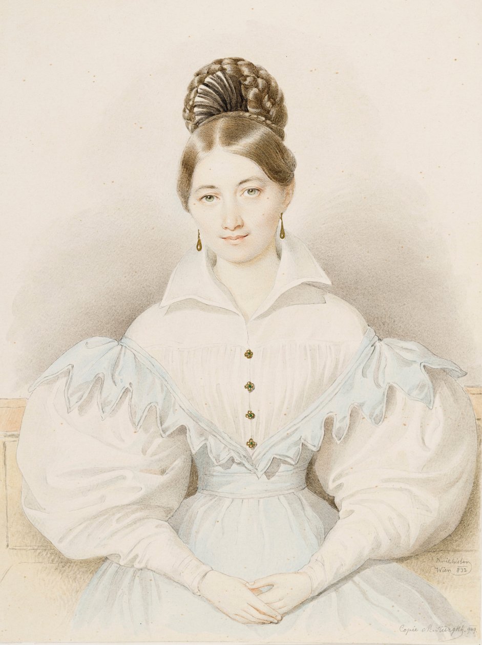 Plocl Anna portréja alkotó: Josef Nikolaus Kriehuber