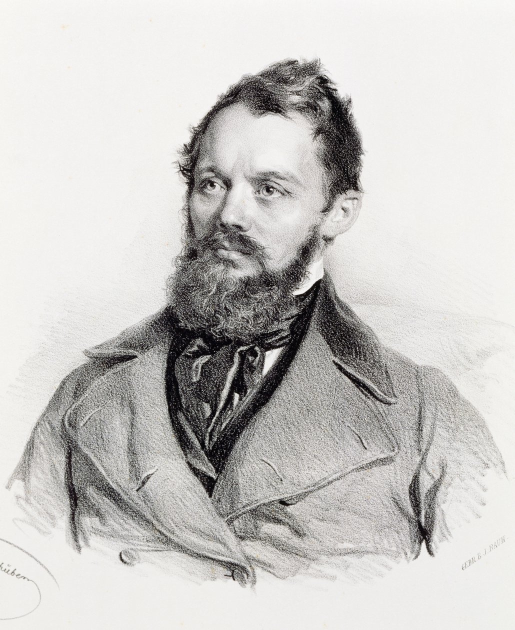 Heinrich Laube portréja (Sprottau alkotó: Josef Nikolaus Kriehuber