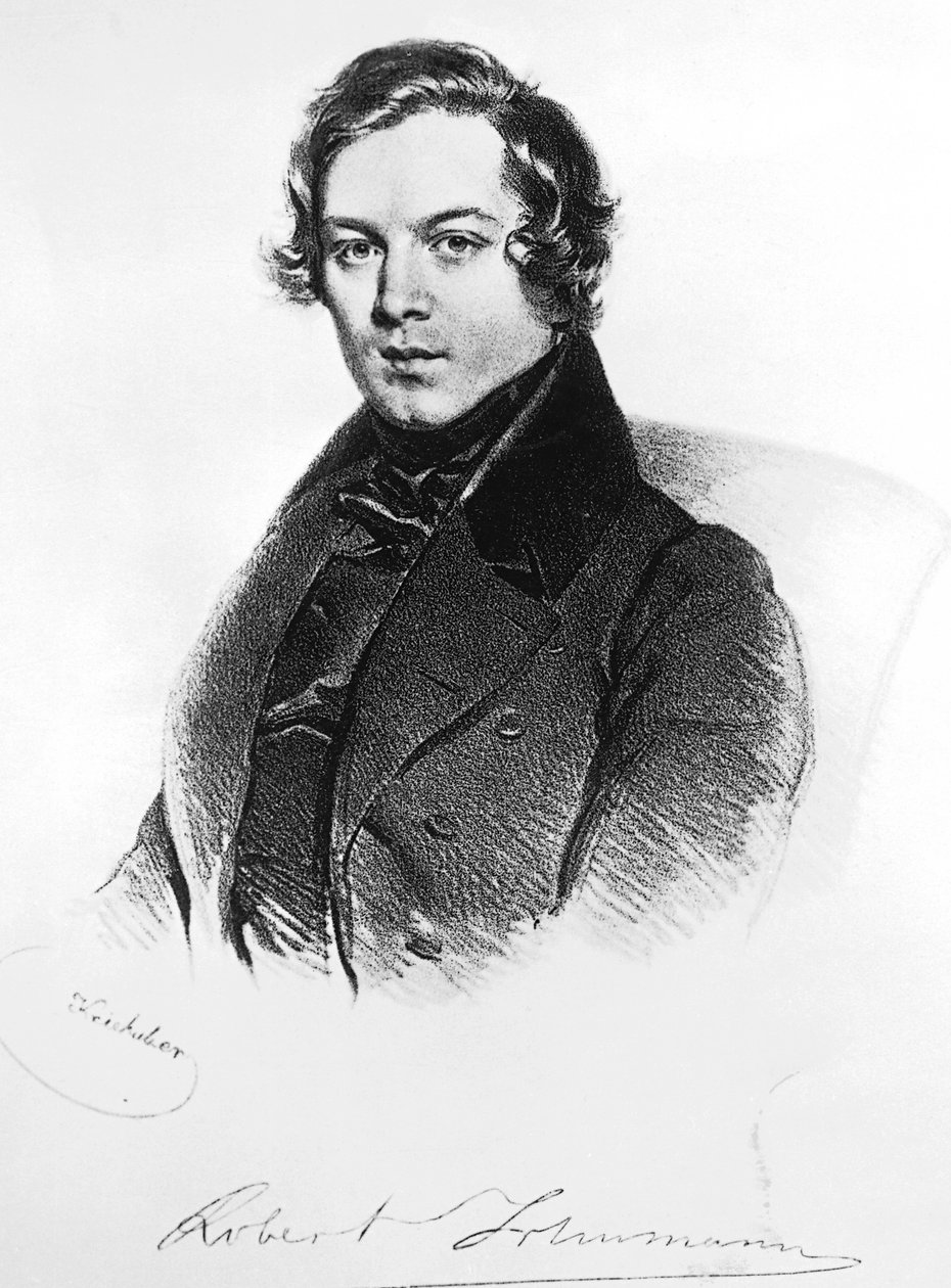 Robert Alexander Schumann portréja (Zwickau alkotó: Josef Nikolaus Kriehuber