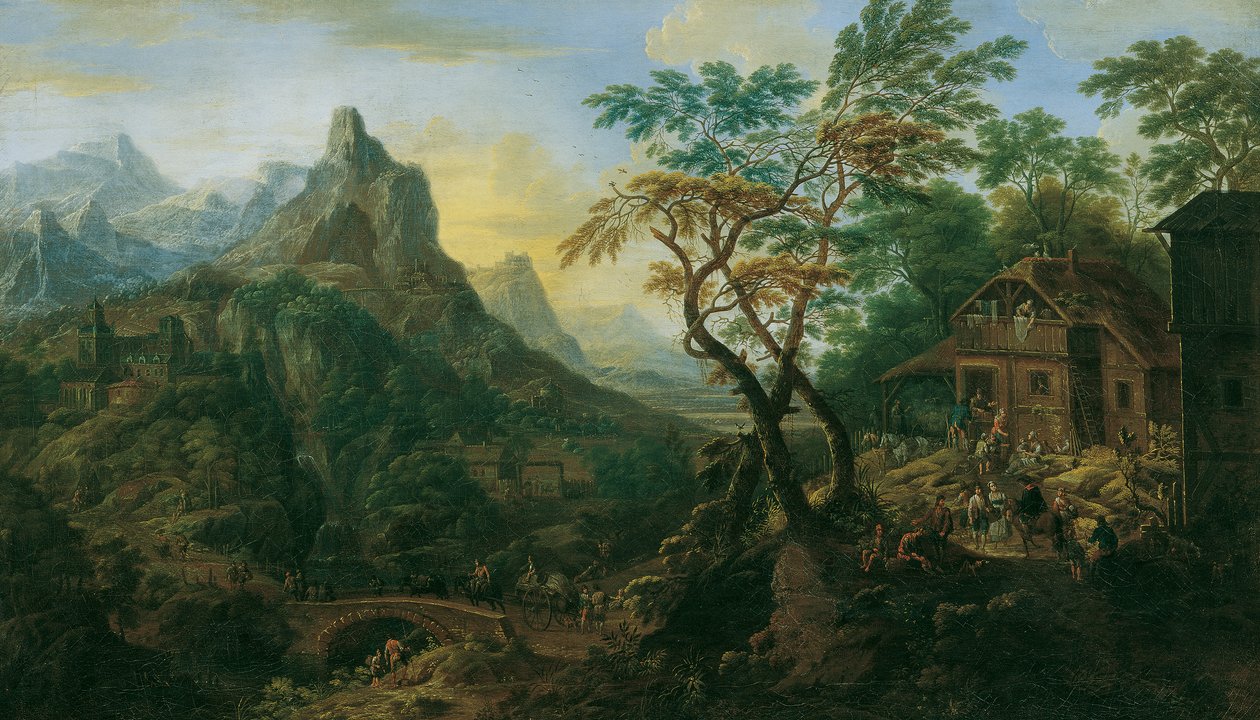 hegyi táj alkotó: Josef Orient