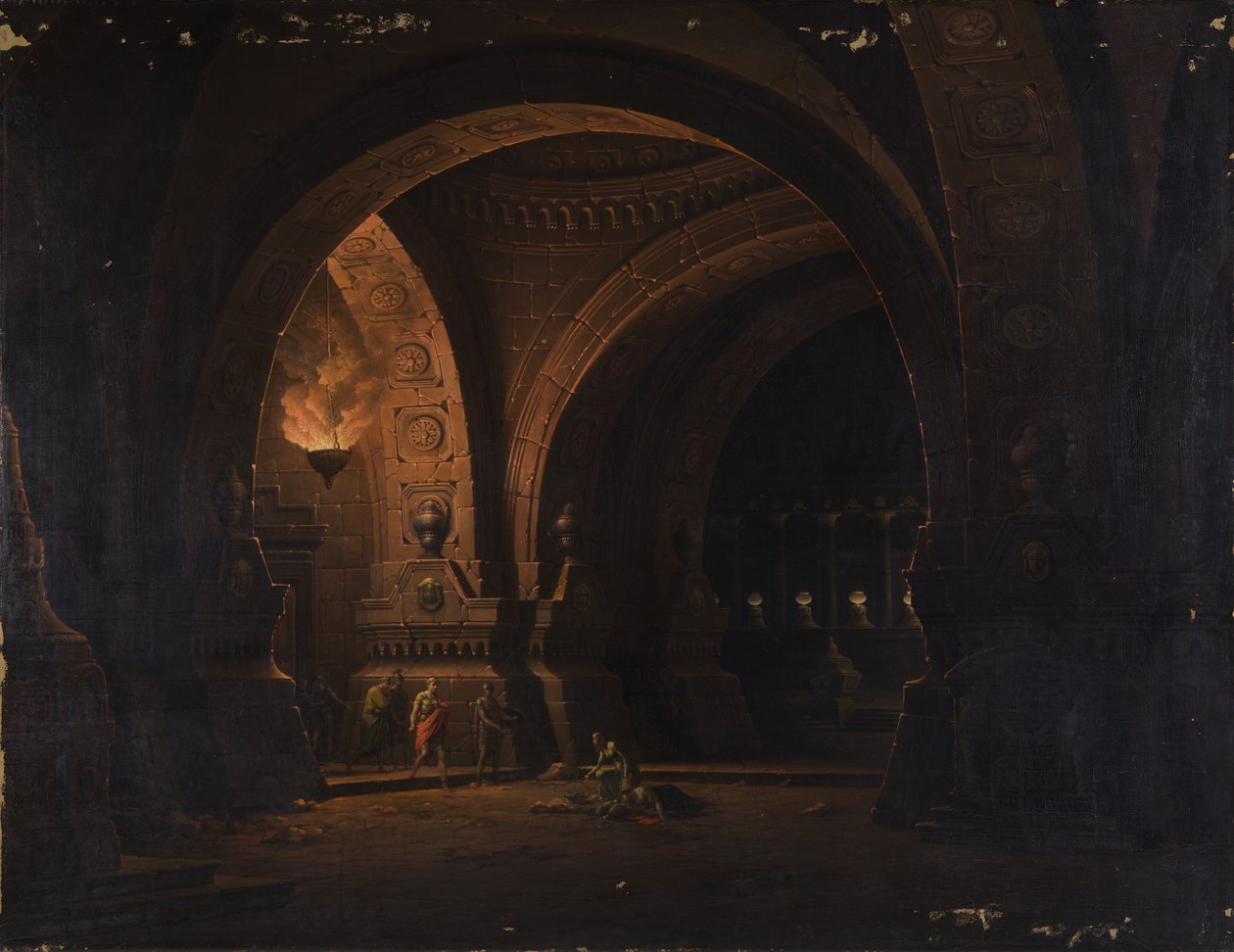 Caesar Octavianus megtalálja Kleopátrát Antonius holttestén alkotó: Josef Platzer