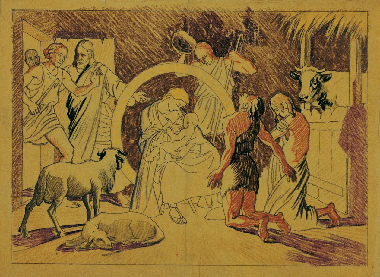 Szent Család pásztorokkal alkotó: Josef Wawra
