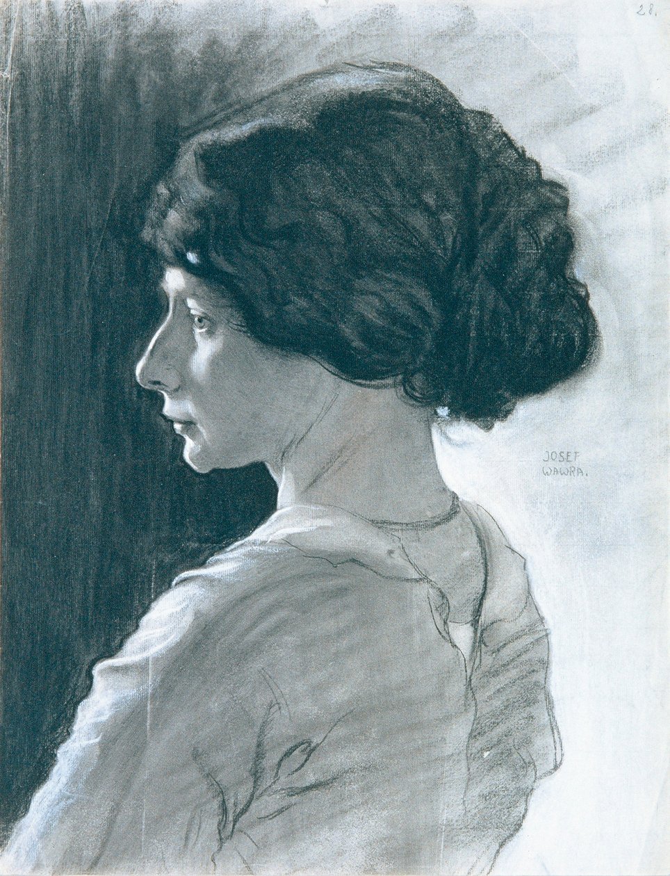 lány fejét alkotó: Josef Wawra