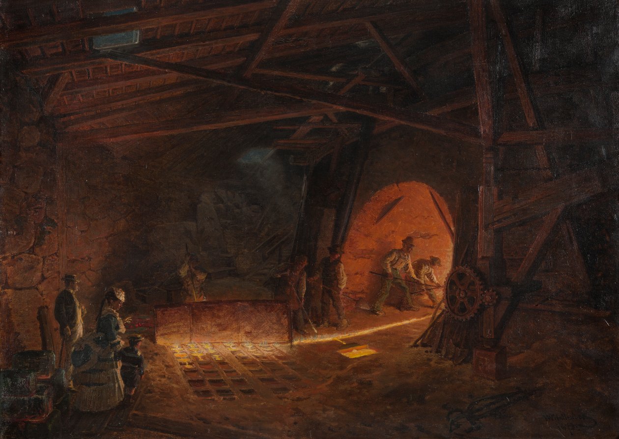 Masugnen, 1873 alkotó: Josef Wilhelm Wallander