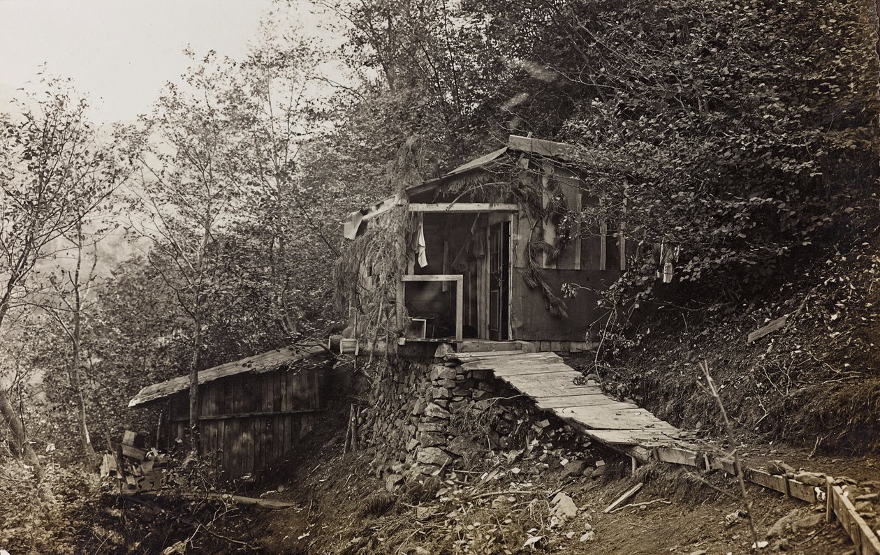 Album "Az én világháborúm - emlékek a délnyugati frontról Karintiában, Olaszországban, Trentino-Alto Adige" 1915.03.31-1918.12.11 - Josef Zohles Bécs ": katonai laktanya (f/w fotó alkotó: Josef Zohles