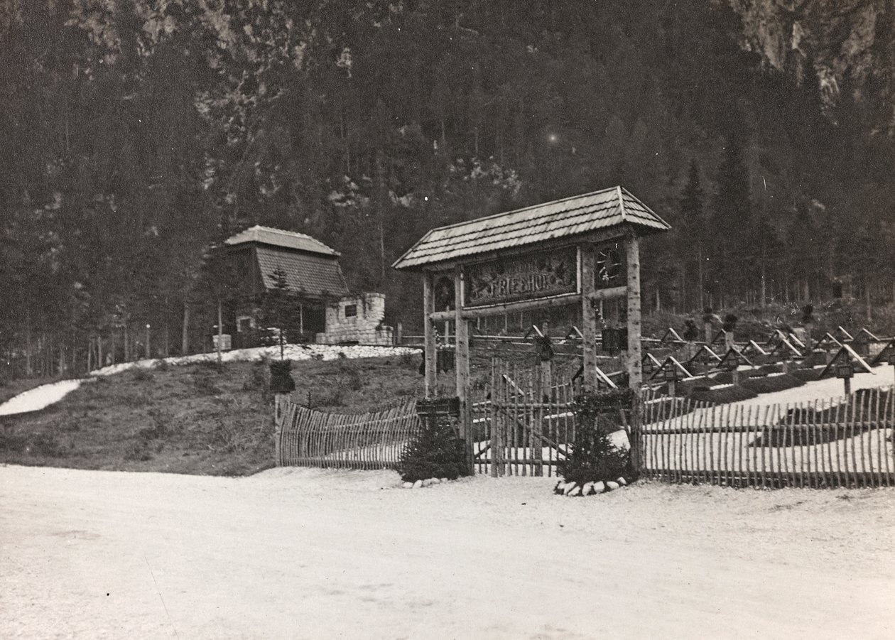 Album "Az én világháborúm - emlékek a délnyugati frontról Karintiában, Olaszországban, Trentino-Alto Adige" 1915.03.31.-1918.12.11. - Josef Zohles Bécs ": Seisse-i katonai temető alkotó: Josef Zohles