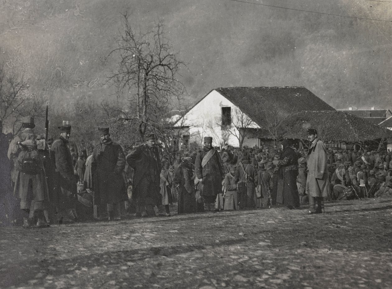 Album "Az én világháborúm - emlékek a délnyugati frontról Karintiában, Olaszországban, Trentino-Alto Adige" 1915.03.31.-1918.12.11 - Josef Zohles Bécs ": foglyok (f/w fotó) alkotó: Josef Zohles