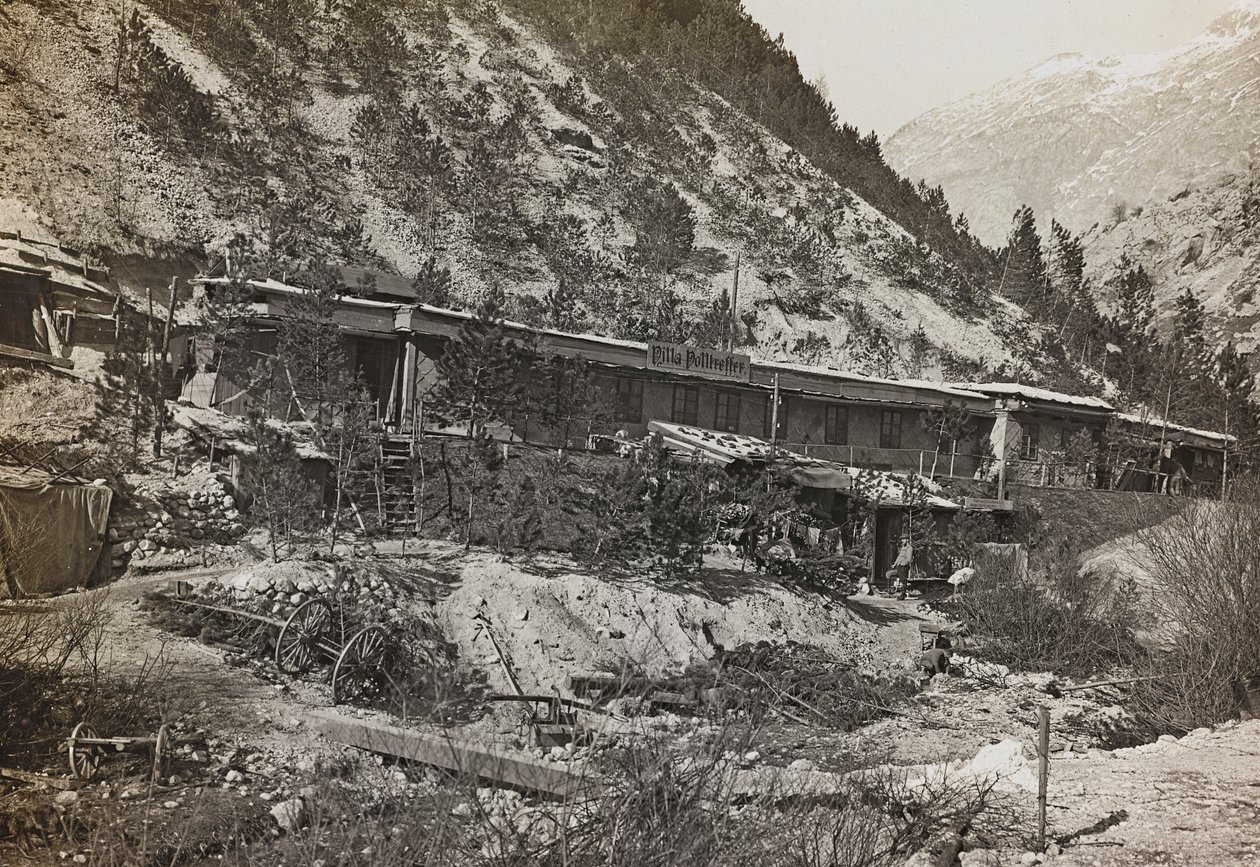 Album "Az én világháborúm – emlékek a délnyugati frontról Karintiában, Olaszországban, Trentino-Alto Adige" 1915.03.31-1918.12.11 - Josef Zohles Bécs ": katonai laktanya (f/w fotó alkotó: Josef Zohles