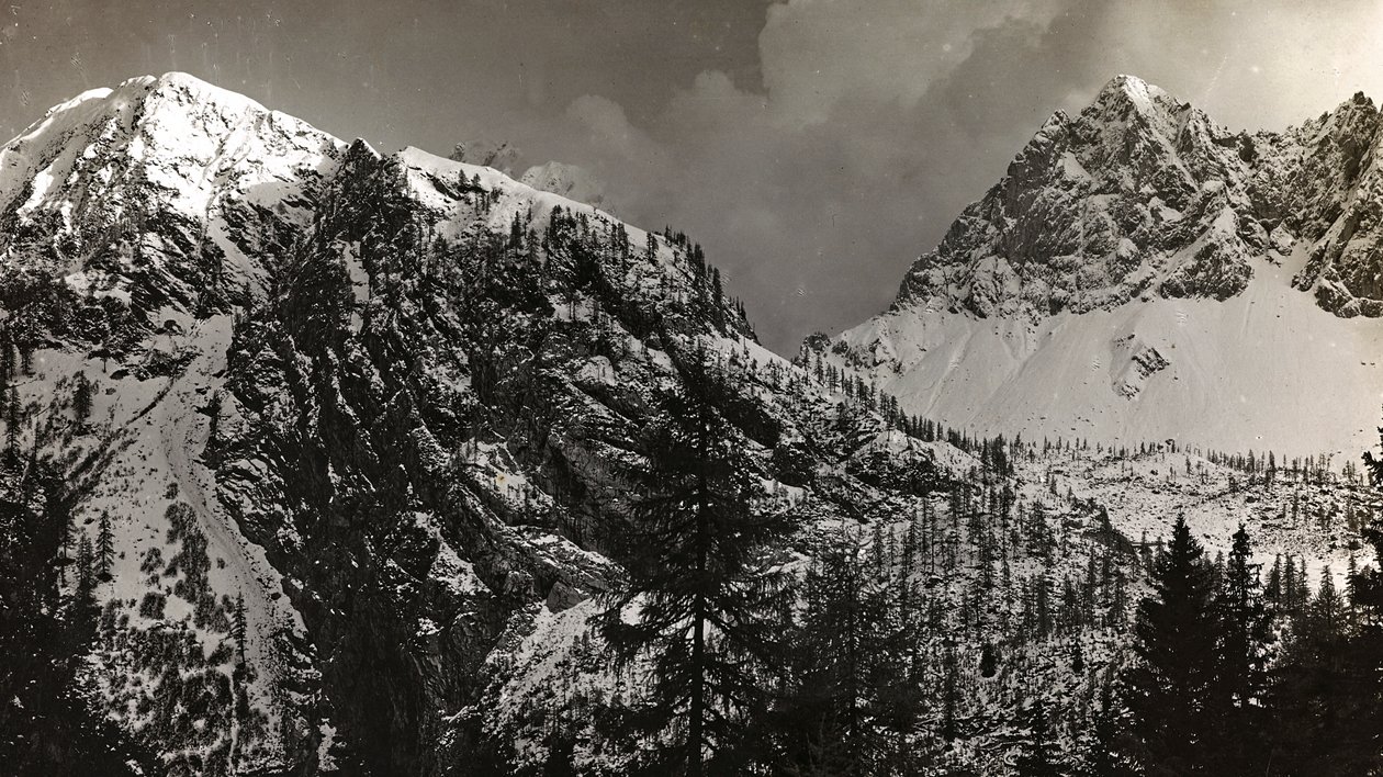Album "Az én világháborúm – emlékek a délnyugati frontról Karintiában, Olaszországban, Trentino-Alto Adige" 1915.03.31.-1918.12.11. - Josef Zohles Bécs": háborús övezet az Alpokban (b/w p alkotó: Josef Zohles