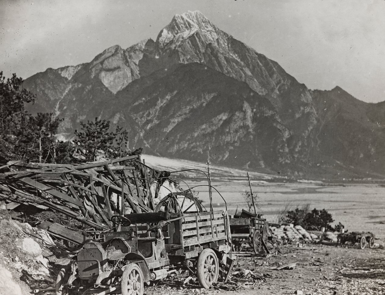 Album "Az én világháborúm – emlékek a délnyugati frontról Karintiában, Olaszországban, Trentino-Alto Adige" 1915.03.31-1918.12.11 - Josef Zohles Bécs": a Tagliamento folyón (sz. alkotó: Josef Zohles