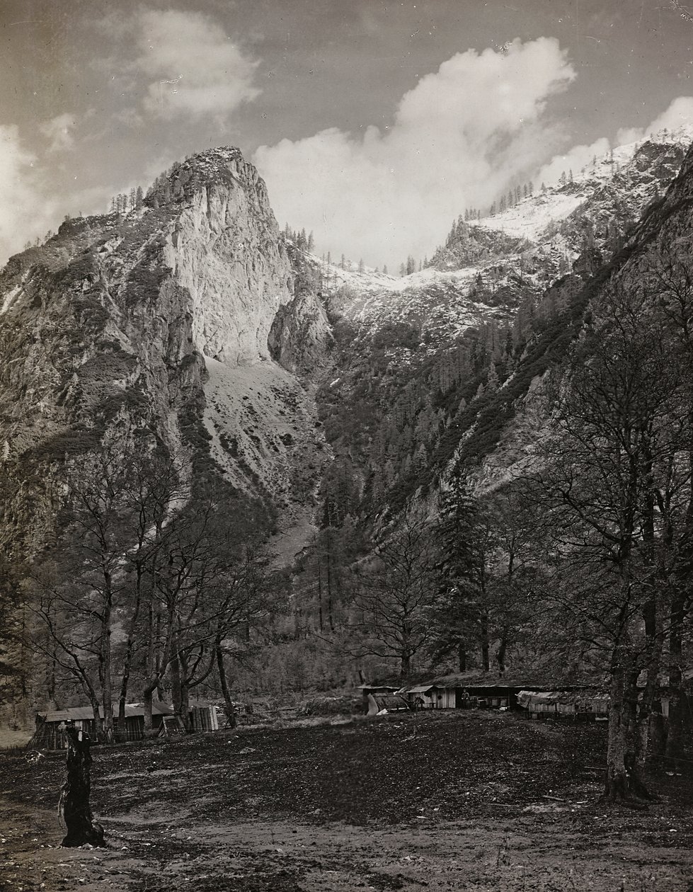 Album "Az én világháborúm – emlékek a délnyugati frontról Karintiában, Olaszországban, Trentino-Alto Adige" 1915.03.31-1918.12.11 - Josef Zohles Bécs": háborús övezet Lesachtalban (f/w alkotó: Josef Zohles