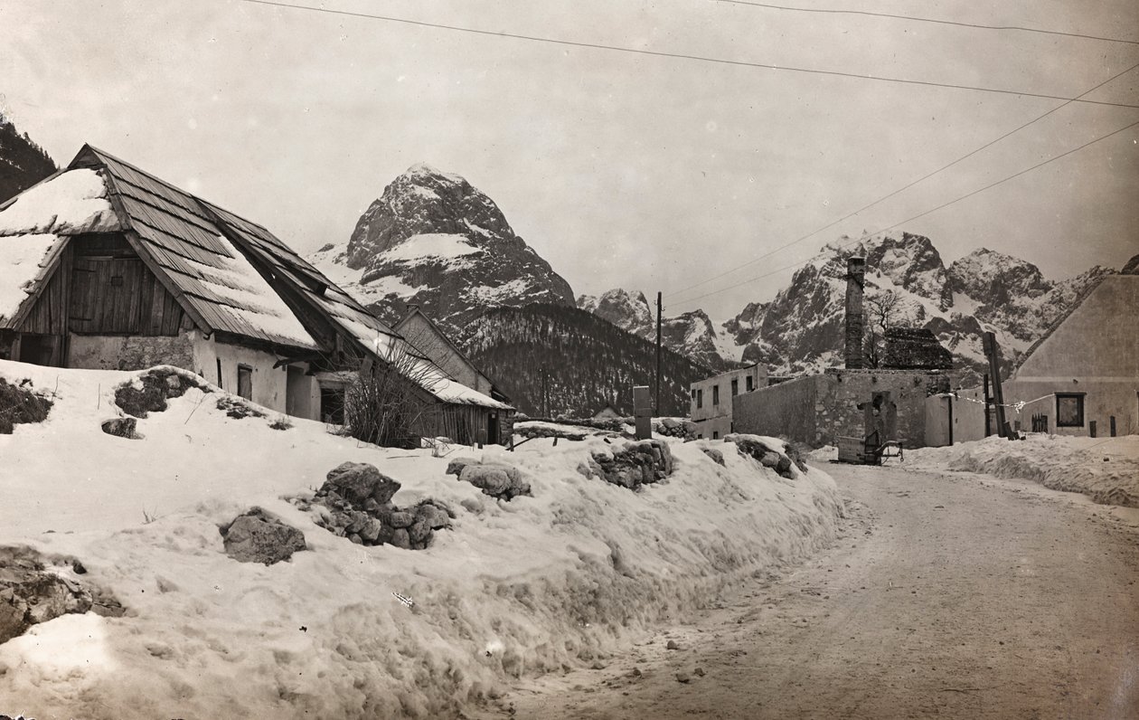 Album "Az én világháborúm - emlékek a délnyugati frontról Karintiában, Olaszországban, Trentino-Alto Adige" 1915.03.31.-1918.12.11. - Josef Zohle Bécsje ": kilátás a Predil-barlangra (b/ alkotó: Josef Zohles