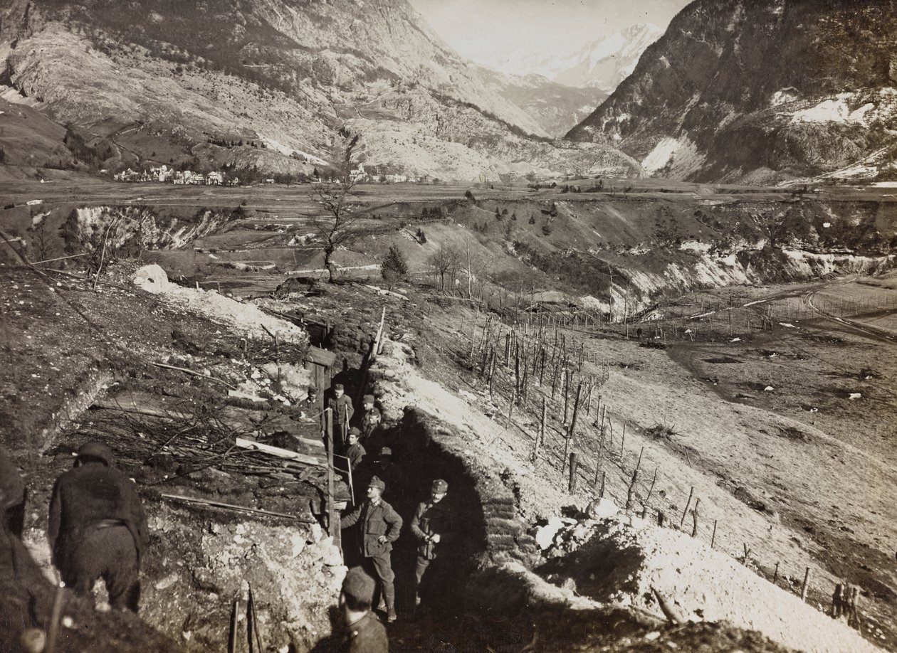 Album "Az én világháborúm - emlékek a délnyugati frontról Karintiában, Olaszországban, Trentino-Alto Adige" 1915.03.31.-1918.12.11. - Josef Zohle Bécs": árok (f/w fotó) alkotó: Josef Zohles
