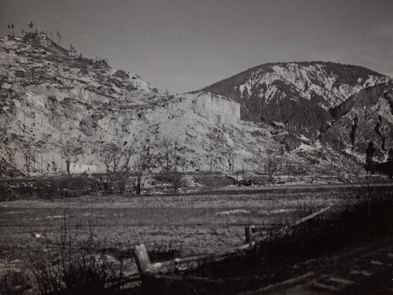 Album "Az én világháborúm – emlékek a délnyugati frontról Karintiában, Olaszországban, Trentino-Alto Adige" 1915.03.31.-1918.12.11. - Josef Zohle Bécsje ": Fort Hensel (f/w fotó) alkotó: Josef Zohles