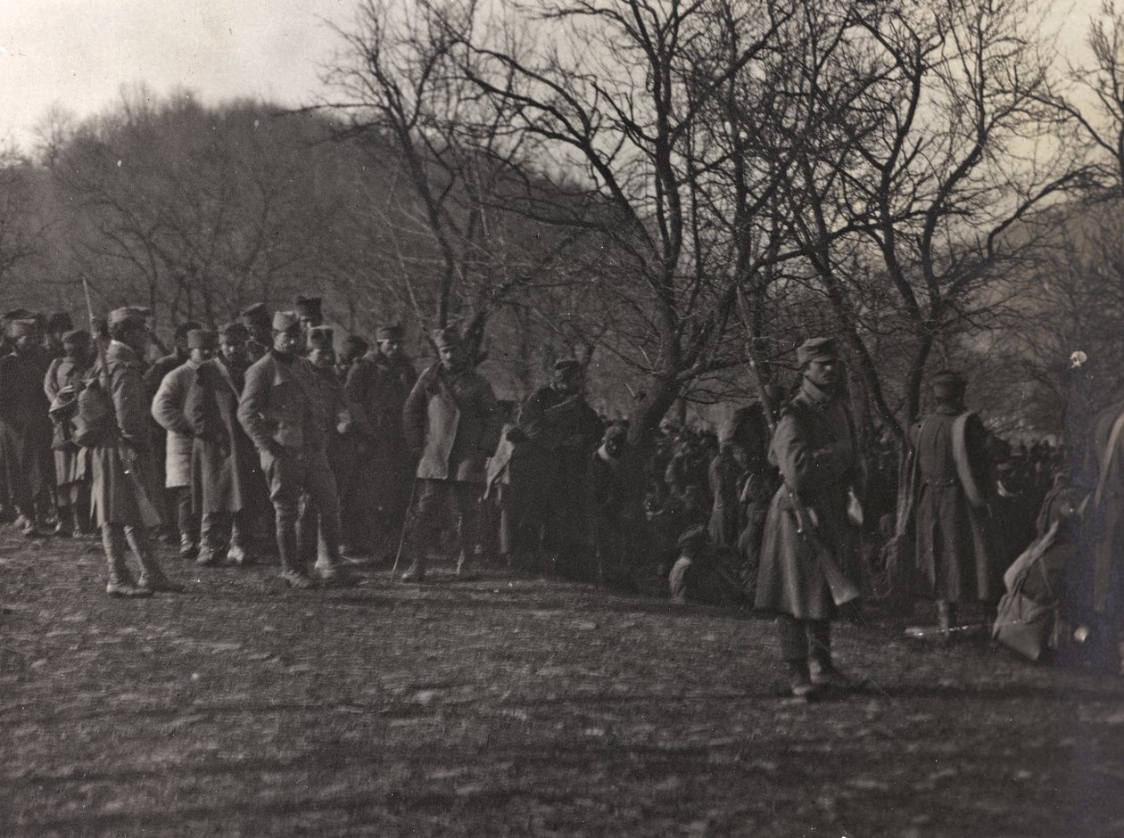 Album "Az én világháborúm - emlékek a délnyugati frontról Karintiában, Olaszországban, Trentino-Alto Adige" 1915.03.31.-1918.12.11 - Josef Zohles Bécs ": foglyok (f/w fotó) alkotó: Josef Zohles