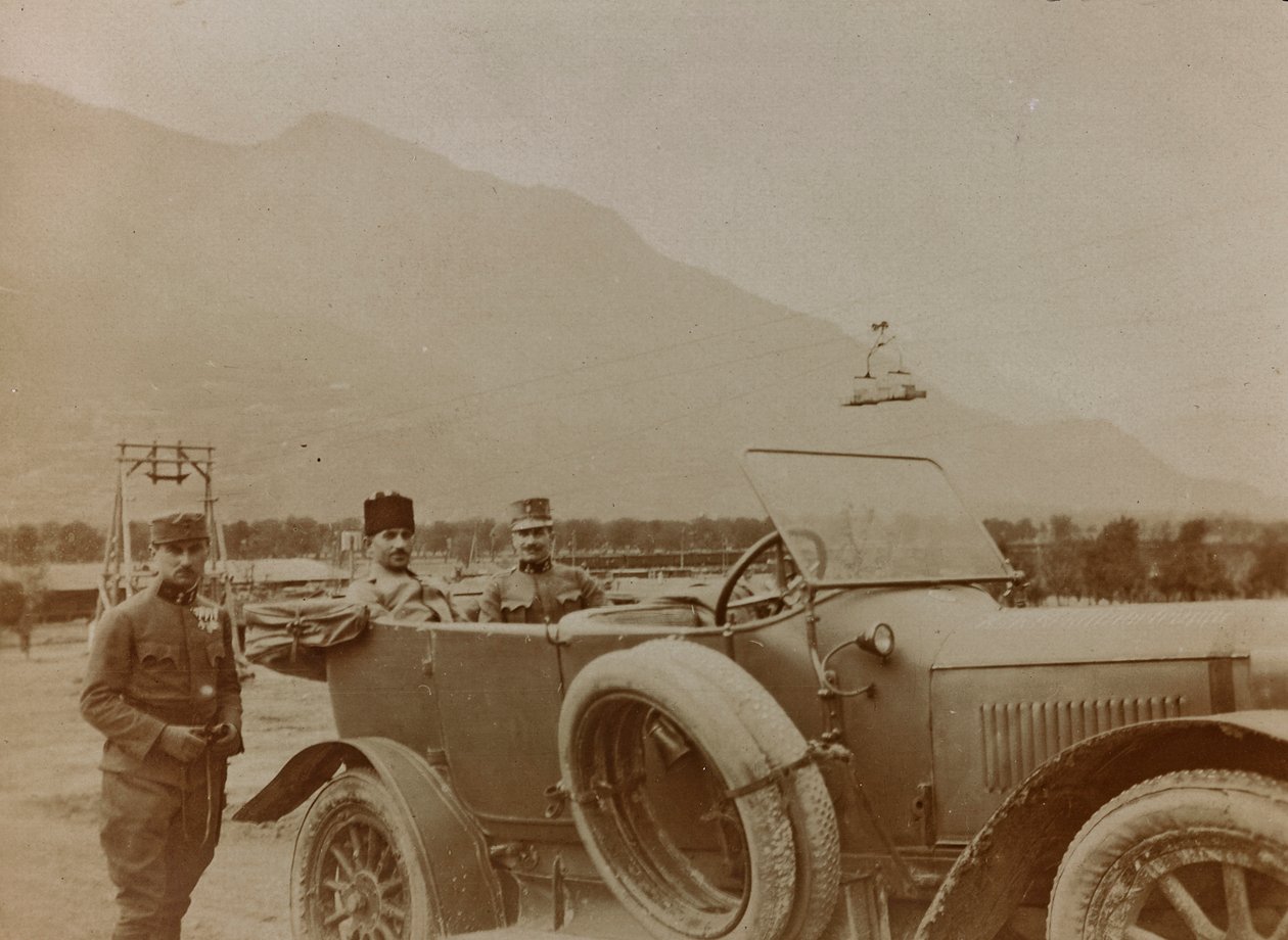 Album "Az én világháborúm - emlékek a délnyugati frontról Karintiában, Olaszországban, Trentino-Alto Adige" 1915.03.31.-1918.12.11. - Josef Zohles Bécs ": török ​​tábornok egy háborús zónában alkotó: Josef Zohles