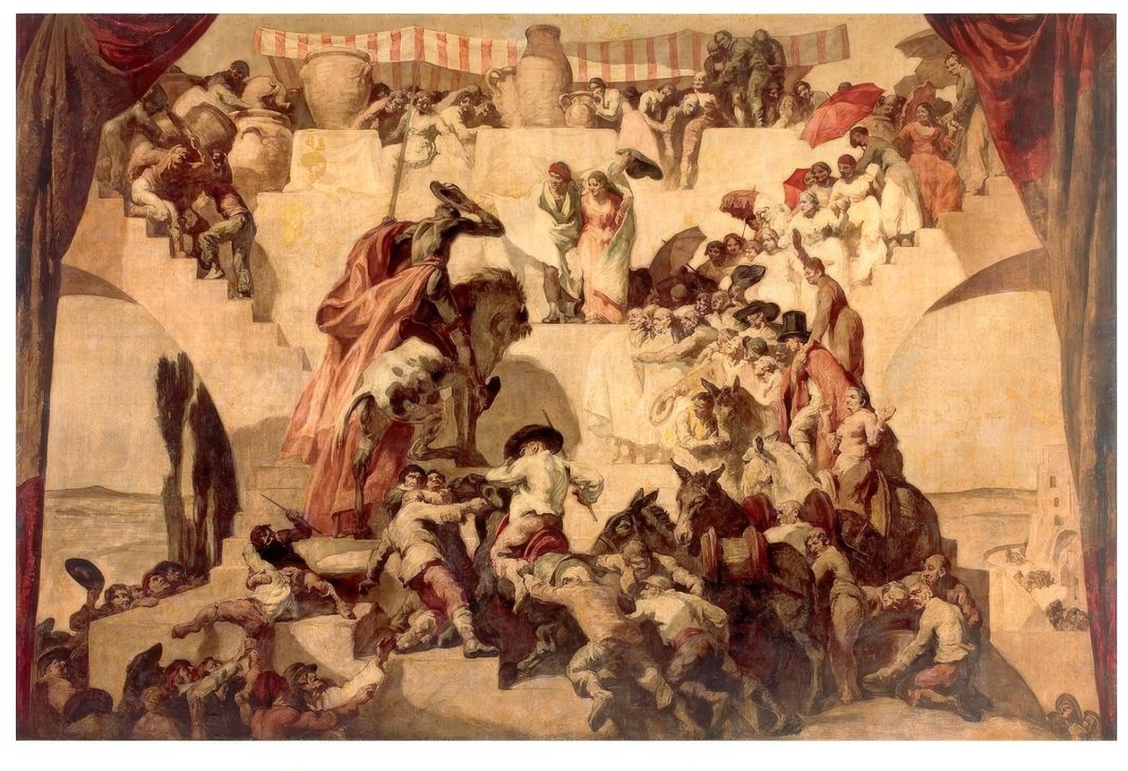 Cervantes, Don Quijote, Die Hochzeit des Camacho / J.M.Sert alkotó: Josep Maria Sert