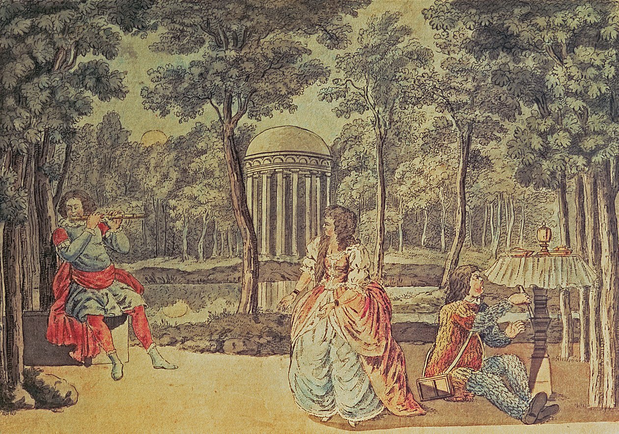 Pamina! Hát itt vagy! Jó Isten!, II. felvonás, Wolfgang Amadeus Mozart (1756-91) "Varázsfuvola" című művéből. alkotó: Joseph and Peter Schaffer