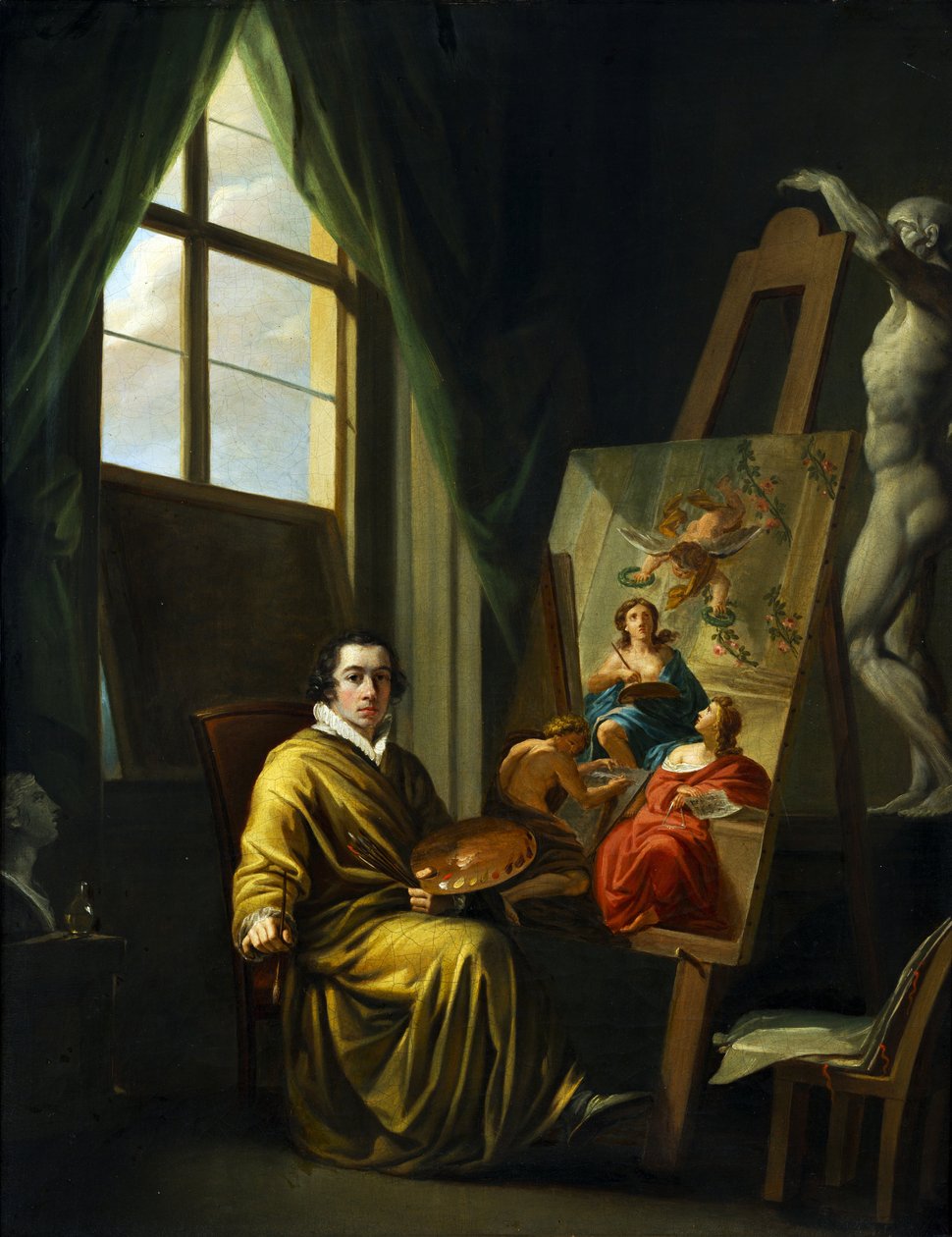 Önarckép a műteremben alkotó: Joseph Abel