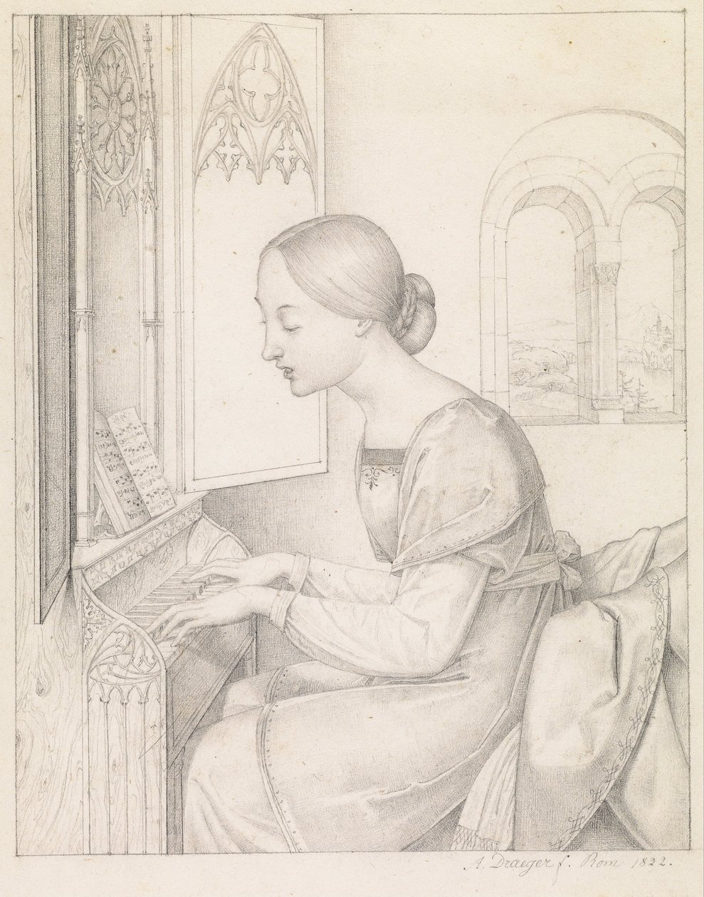 Szent Cecilia alkotó: Joseph Anton Draeger