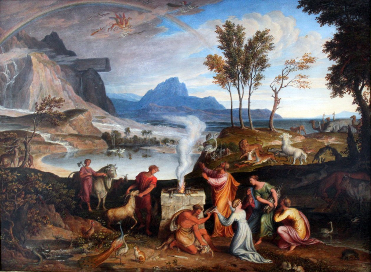 Noah felajánlja, köszönöm alkotó: Joseph Anton Koch