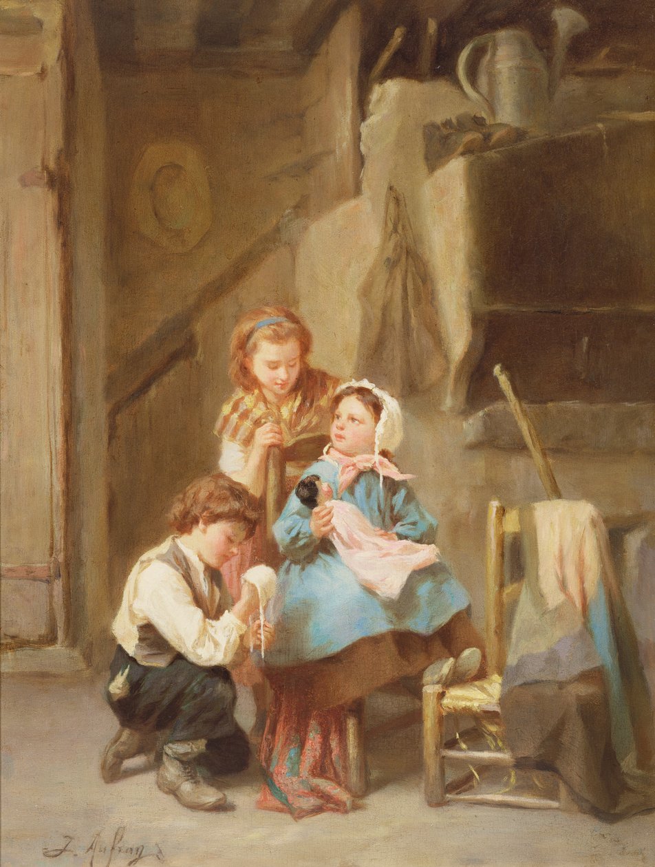 A Dolly öltöztetése alkotó: Joseph Athanase Aufray
