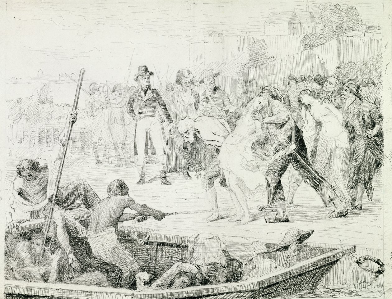 A Nantes-i vízbefulladások 1793-ban alkotó: Joseph Aubert