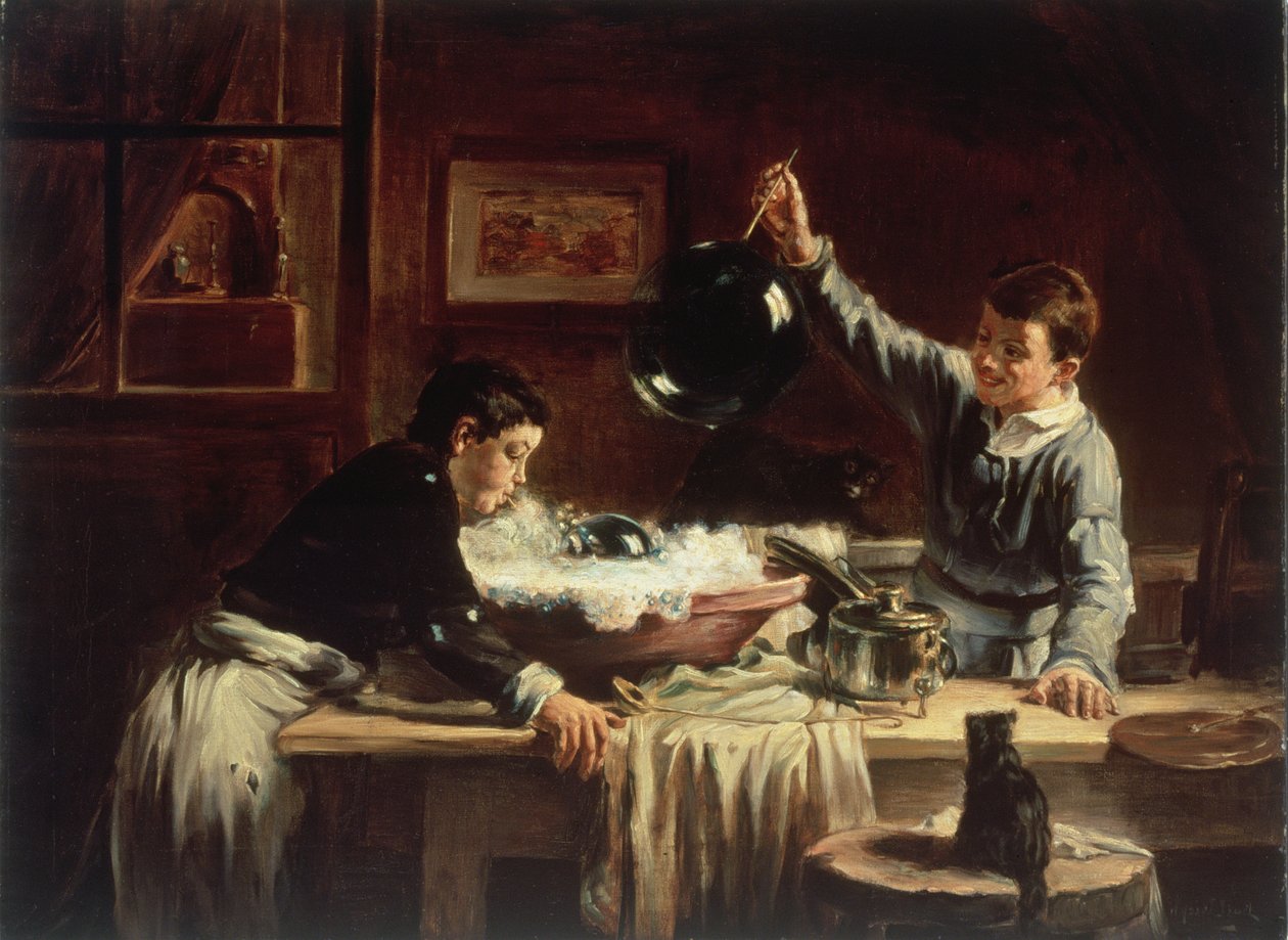 Buborékfújás, 1899 alkotó: Joseph Bail