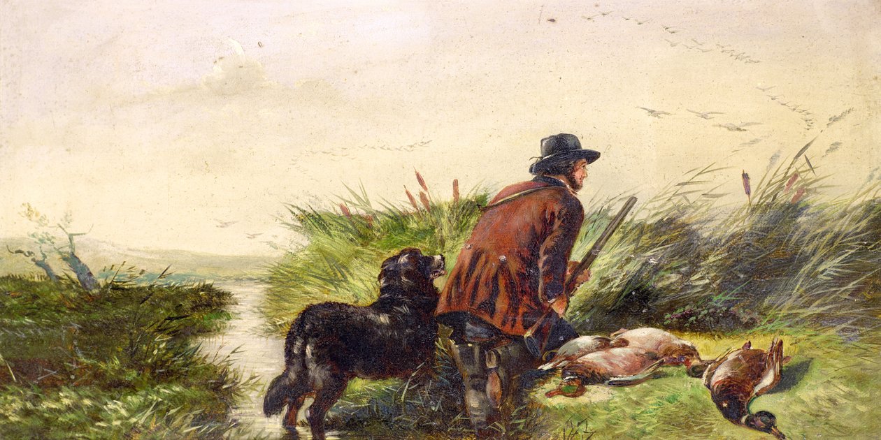 Kacsa repülés Richard Ansdell (1815-85) festménye után alkotó: Joseph Bensted