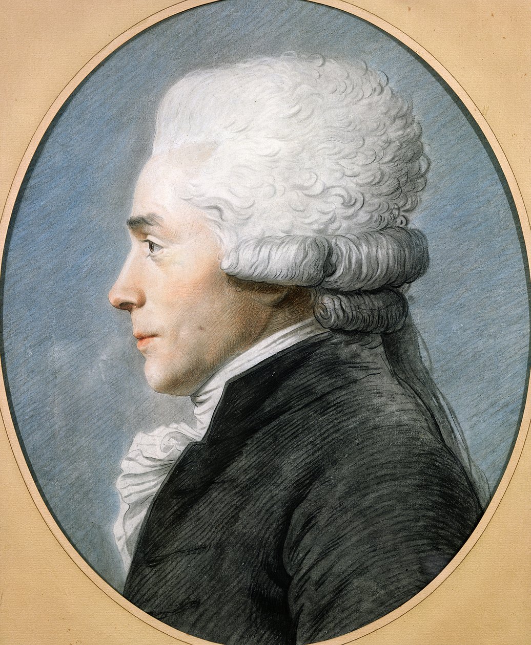 Maximilien de Robespierre (1758-94) (pasztell, papír) alkotó: Joseph Boze