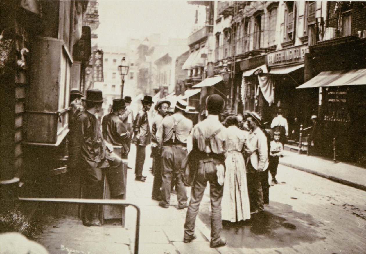 Pell Street, Chinatown, New York City, 1898 alkotó: Joseph Byron